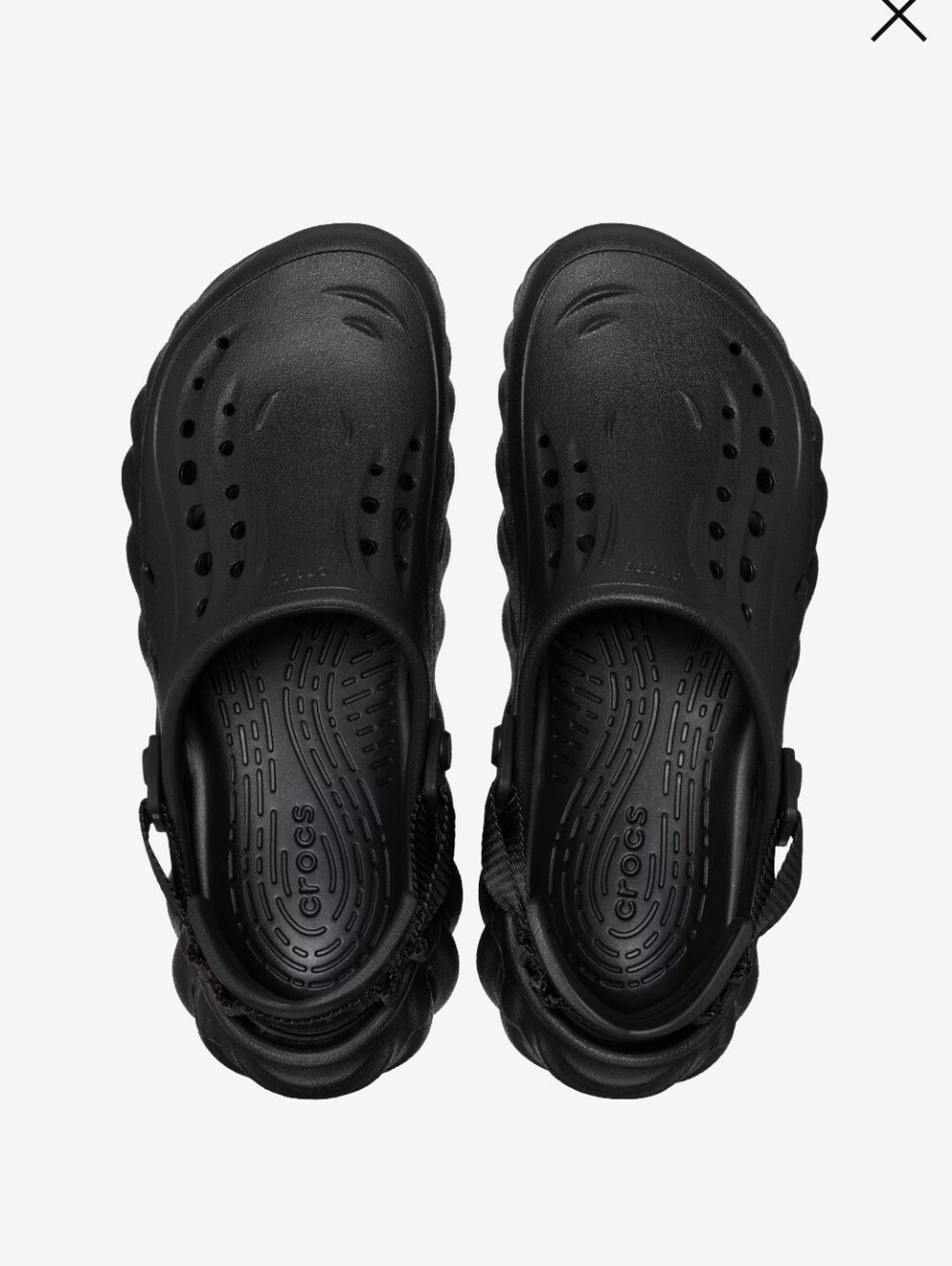 Crocs Echo Clog Black Men's 8 Women's 10 Classic Sport Water Shoe Slip On Sandal - Picture 11 of 11